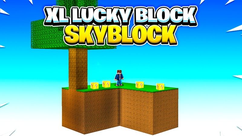 XL Lucky Block Skyblock on the Minecraft Marketplace by Fall Studios