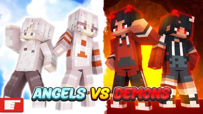 Angels vs Demons on the Minecraft Marketplace by FingerMaps