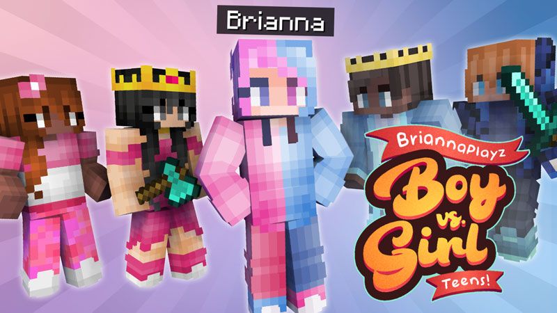 BriannaPlayz Boy vs Girl Teens on the Minecraft Marketplace by firegames