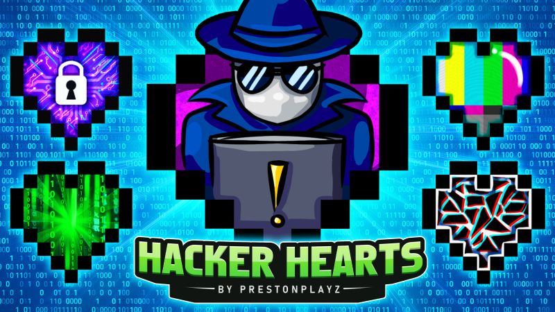 Hacker Hearts by PrestonPlayz on the Minecraft Marketplace by firegames