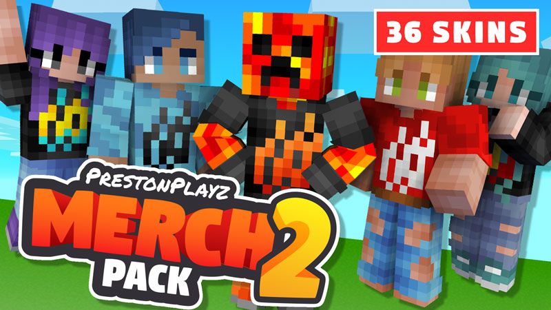 PrestonPlayz Merch Pack 2 on the Minecraft Marketplace by firegames