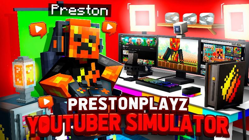 Preston's YouTuber Simulator on the Minecraft Marketplace by FireGames