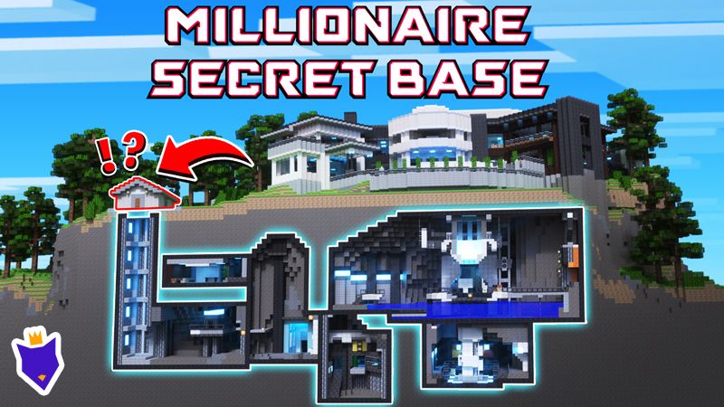 Millionaire Secret Base on the Minecraft Marketplace by foxel-games