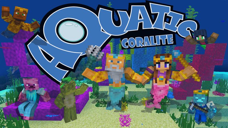 Aquatic Coralite pack on the Minecraft Marketplace by G2Crafted