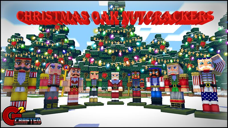 Christmas Oak Nutcrackers on the Minecraft Marketplace by G2Crafted