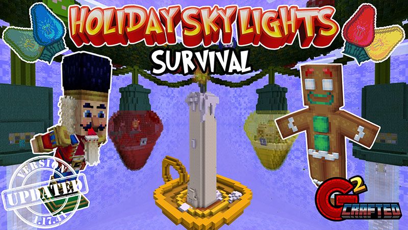 Holiday Sky Lights Survival on the Minecraft Marketplace by G2Crafted