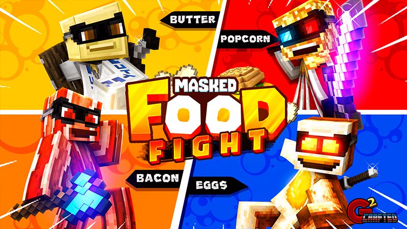 Masked Food Fight on the Minecraft Marketplace by G2Crafted