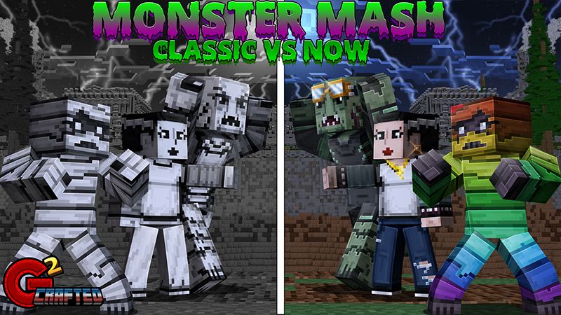 Monster Mash Classic VS Now on the Minecraft Marketplace by G2Crafted