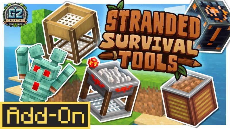 Stranded Survival Tools on the Minecraft Marketplace by G2Crafted