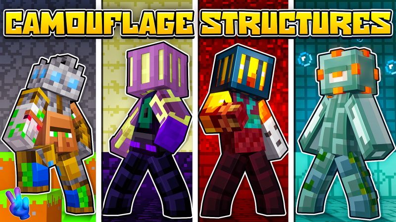 Camouflage Structures on the Minecraft Marketplace by Gamefam