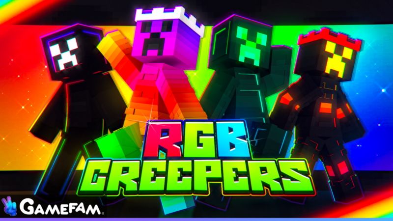 RGB Creepers on the Minecraft Marketplace by Gamefam