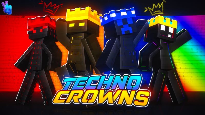 Techno Crowns on the Minecraft Marketplace by gamefam