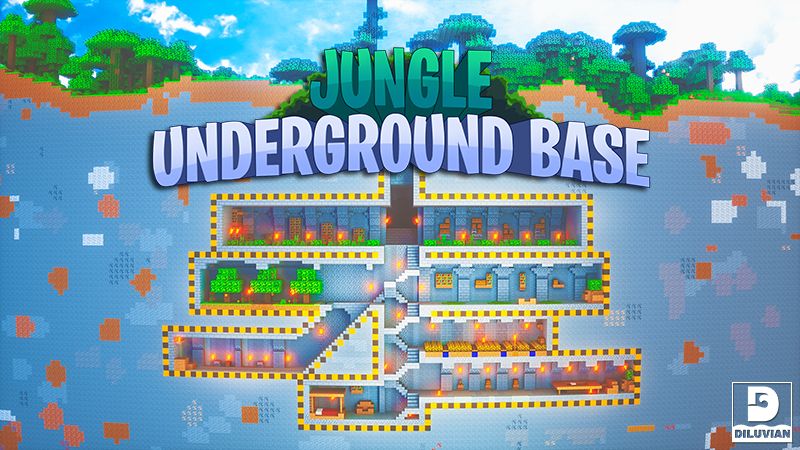 Jungle Underground Base on the Minecraft Marketplace by Gearblocks