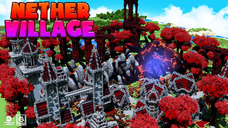 Nether Village on the Minecraft Marketplace by Gearblocks