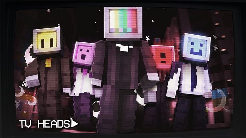 TV Heads on the Minecraft Marketplace by Gearblocks