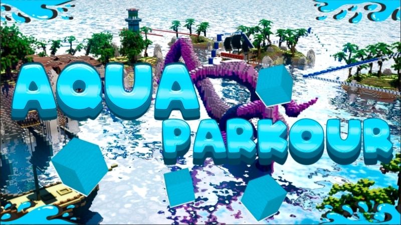 Aqua Parkour on the Minecraft Marketplace by Giggle Block Studios