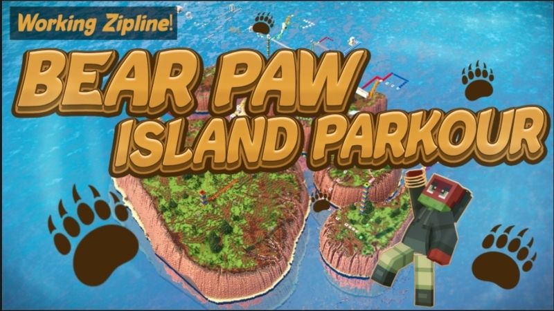 Bear Paw Island Parkour on the Minecraft Marketplace by Giggle Block Studios