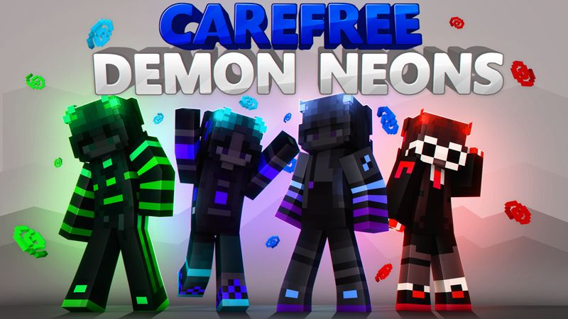 Carefree Demon Neons on the Minecraft Marketplace by Giggle Block Studios