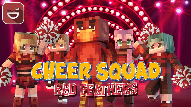 Cheer Squad Red Feathers on the Minecraft Marketplace by Giggle Block Studios