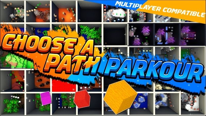 Choose a Path Parkour on the Minecraft Marketplace by Giggle Block Studios