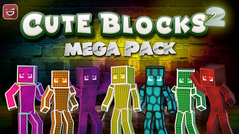 Cute Blocks 2 Mega Pack on the Minecraft Marketplace by Giggle Block Studios