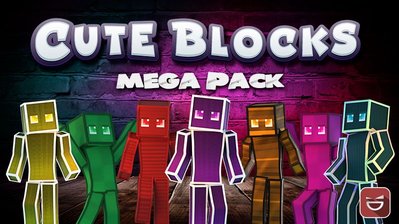 Cute Blocks Mega Pack on the Minecraft Marketplace by Giggle Block Studios