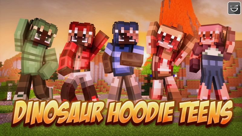 Dinosaur Hoodie Teens on the Minecraft Marketplace by Giggle Block Studios