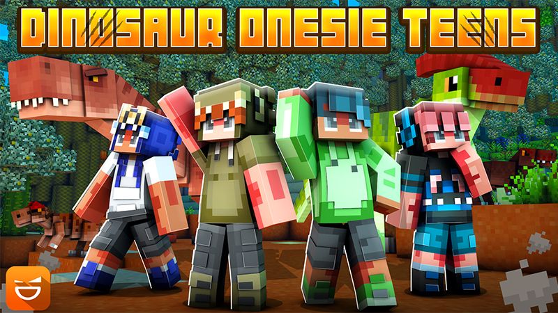 Dinosaur Onesie Teens on the Minecraft Marketplace by Giggle Block Studios