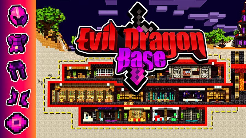 Evil Dragon Base on the Minecraft Marketplace by Giggle Block Studios