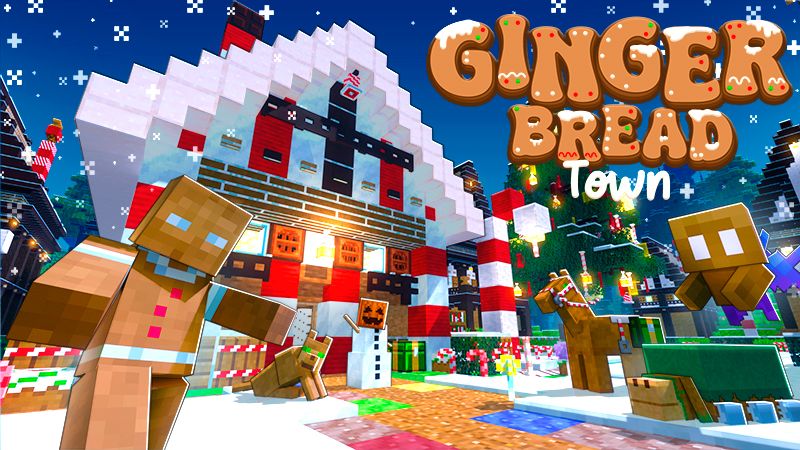 Gingerbread Town on the Minecraft Marketplace by Giggle Block Studios