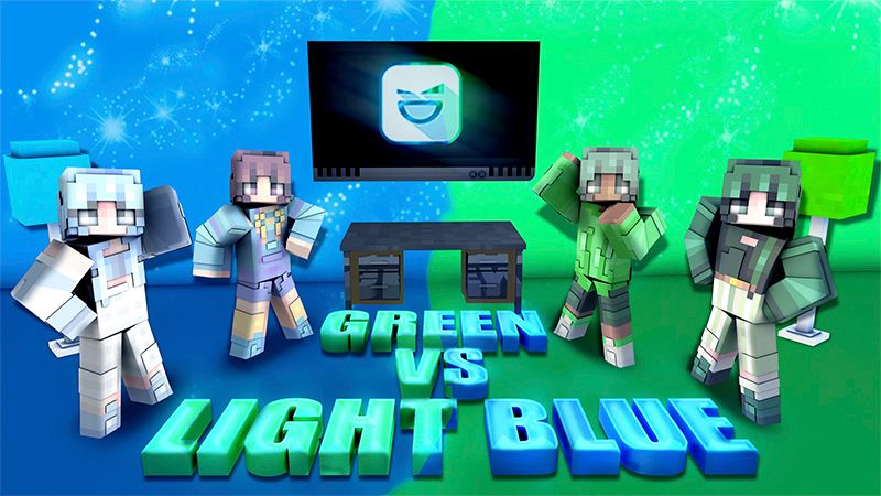 Green vs Light Blue on the Minecraft Marketplace by Giggle Block Studios