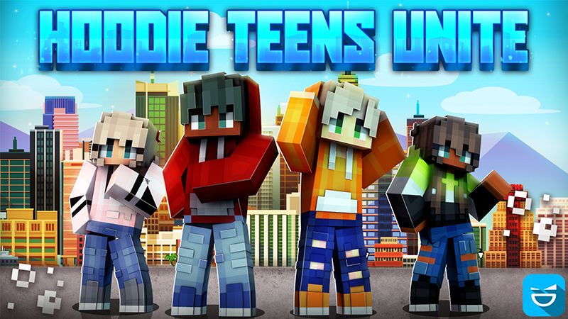 Hoodie Teens Unite on the Minecraft Marketplace by Giggle Block Studios