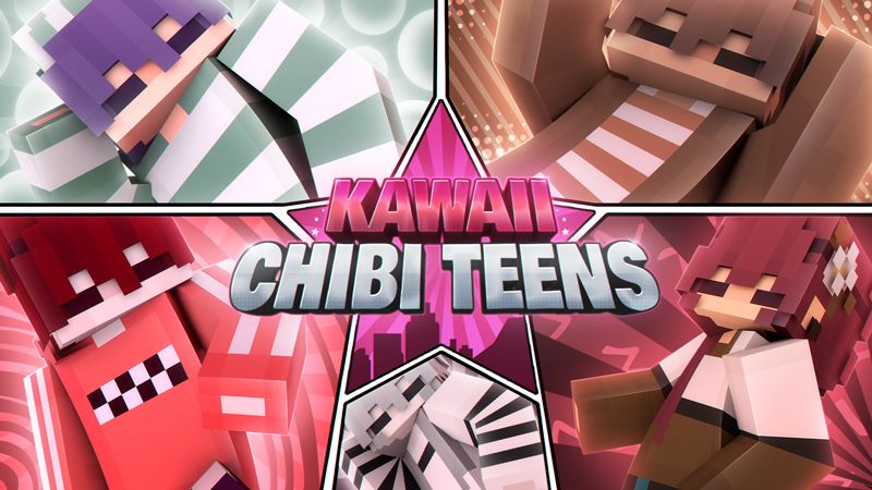 Kawaii Chibi Teens on the Minecraft Marketplace by Giggle Block Studios