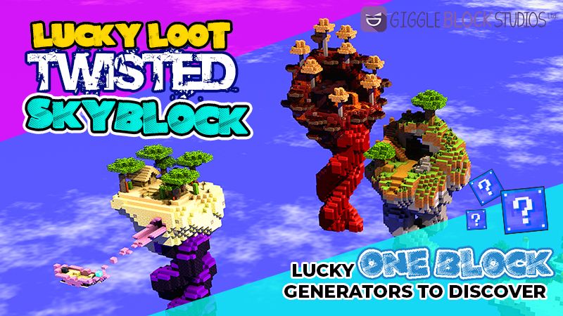 Lucky Loot Twisted Skyblock on the Minecraft Marketplace by Giggle Block Studios