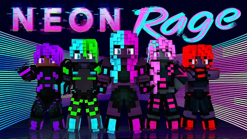 Neon Rage on the Minecraft Marketplace by Giggle Block Studios