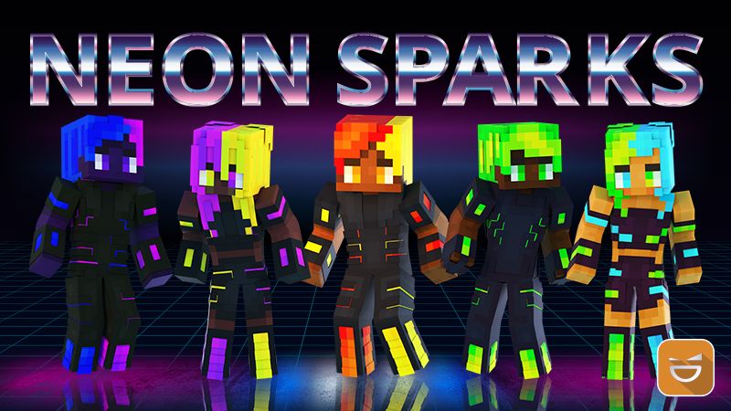 Neon Sparks on the Minecraft Marketplace by Giggle Block Studios