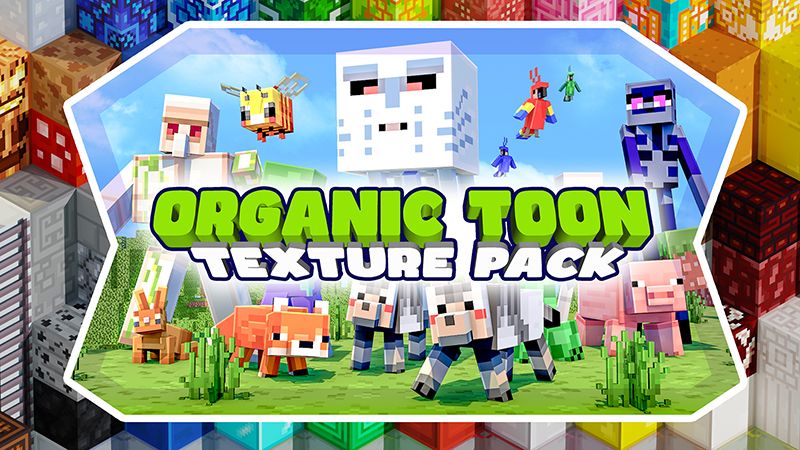 Organic Toon Texture Pack on the Minecraft Marketplace by Giggle Block Studios