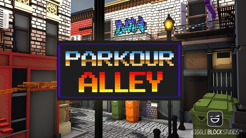 Parkour Alley on the Minecraft Marketplace by Giggle Block Studios