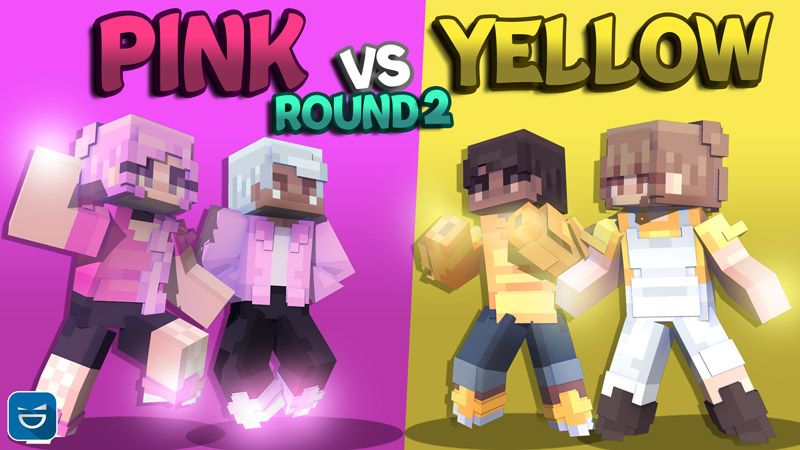 Pink vs Yellow Round 2 on the Minecraft Marketplace by Giggle Block Studios