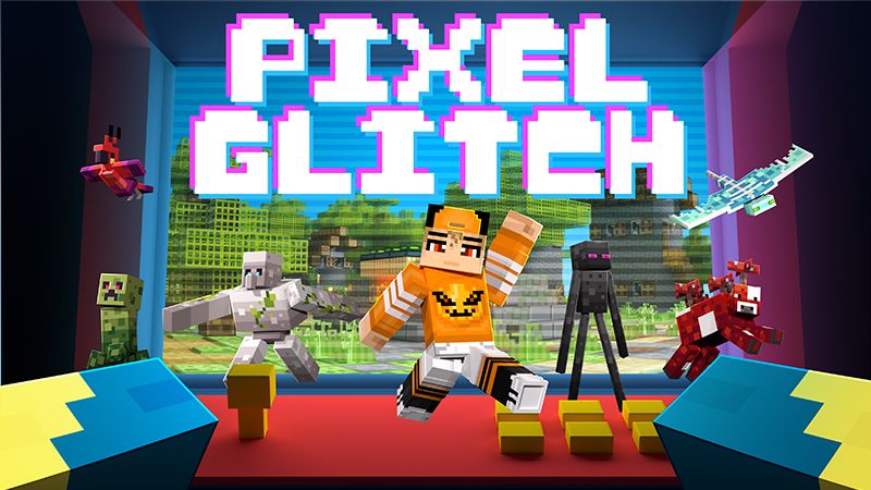 Pixel Glitch Texture Pack on the Minecraft Marketplace by Giggle Block Studios