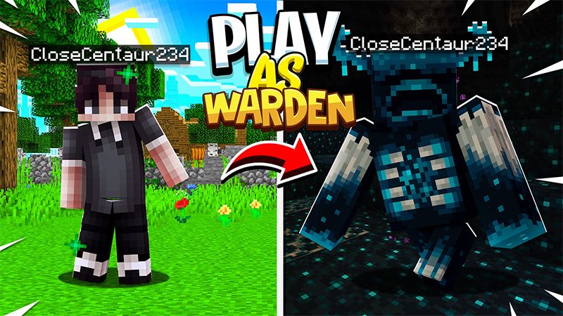 Play As Warden on the Minecraft Marketplace by giggle-block-studios