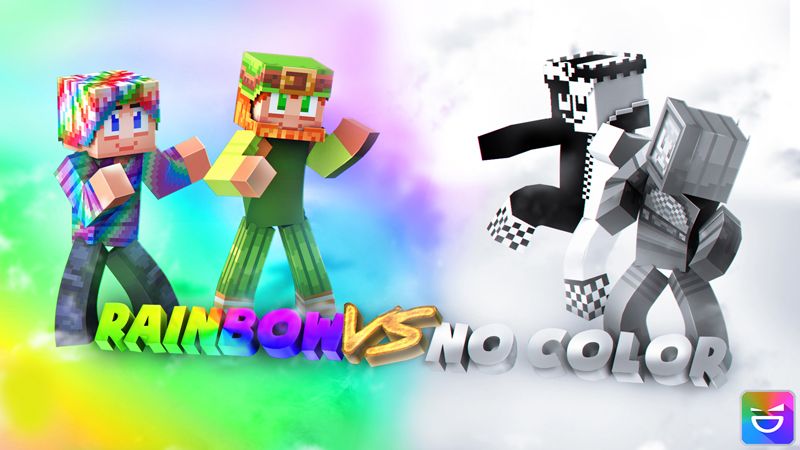 Rainbow vs No Color on the Minecraft Marketplace by Giggle Block Studios