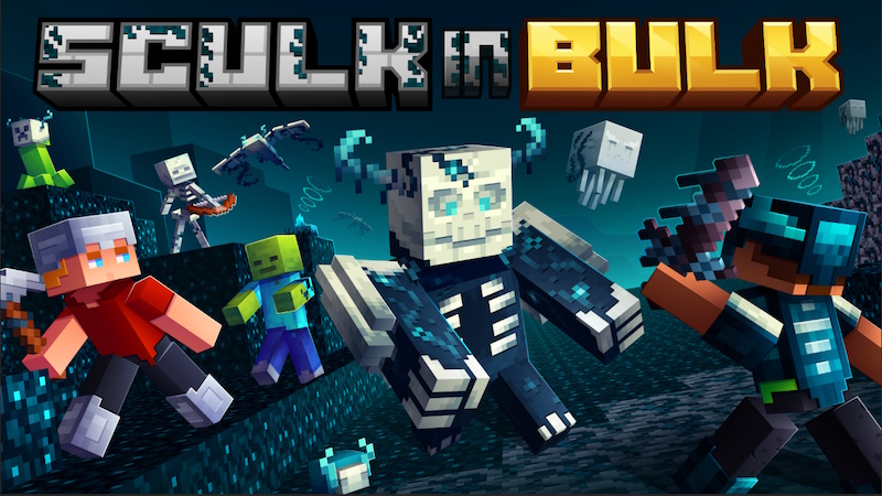 Sculk in Bulk on the Minecraft Marketplace by Giggle Block Studios