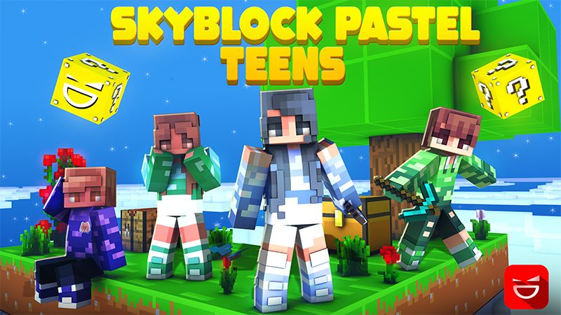 Skyblock Pastel Teens on the Minecraft Marketplace by Giggle Block Studios