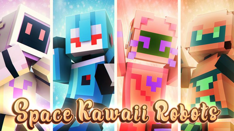 Space Kawaii Robots on the Minecraft Marketplace by Giggle Block Studios