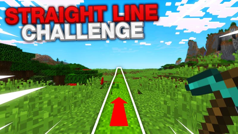 Straight Line Challenge on the Minecraft Marketplace by Giggle Block Studios