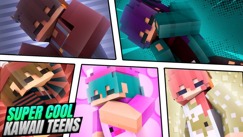 Super Cool Kawaii Teens on the Minecraft Marketplace by Giggle Block Studios