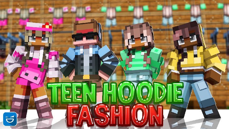 Teen Hoodie Fashion on the Minecraft Marketplace by Giggle Block Studios