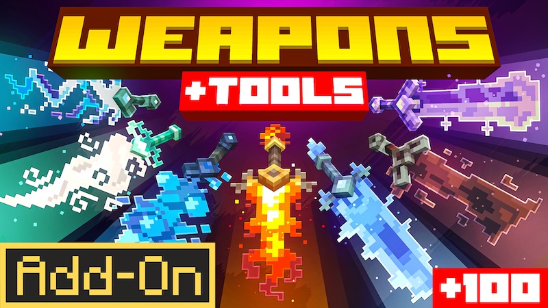ELEMENTAL WEAPONS + TOOLS 1.0 on the Minecraft Marketplace by Glorious Studios