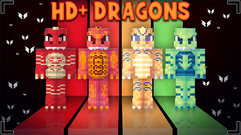 HD+ Dragons on the Minecraft Marketplace by Glowfischdesigns